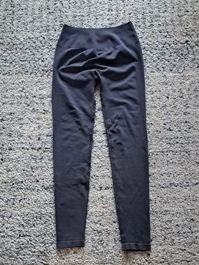 High-Waist Charcoal Grey Leggings - Classic Everyday Stretch